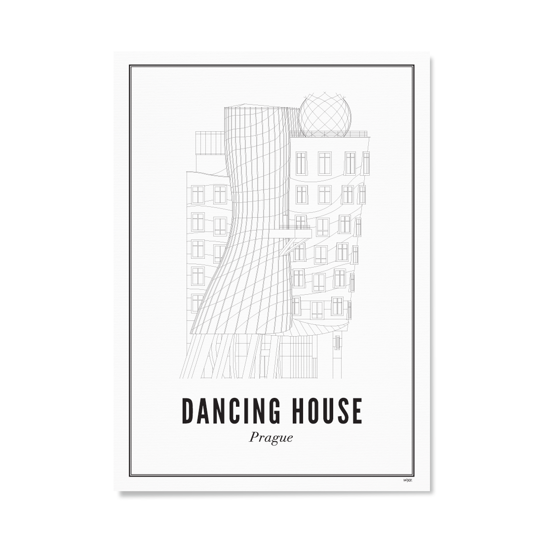 Poster von Prag - Dancing House | WIJCK.